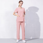 Female Doctor's Thin Work Clothes Short Sleeve Hand Washing Suit