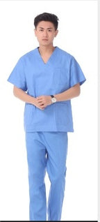 Hand Wash Clothes Short-sleeved Pure Cotton Split Suit Isolation