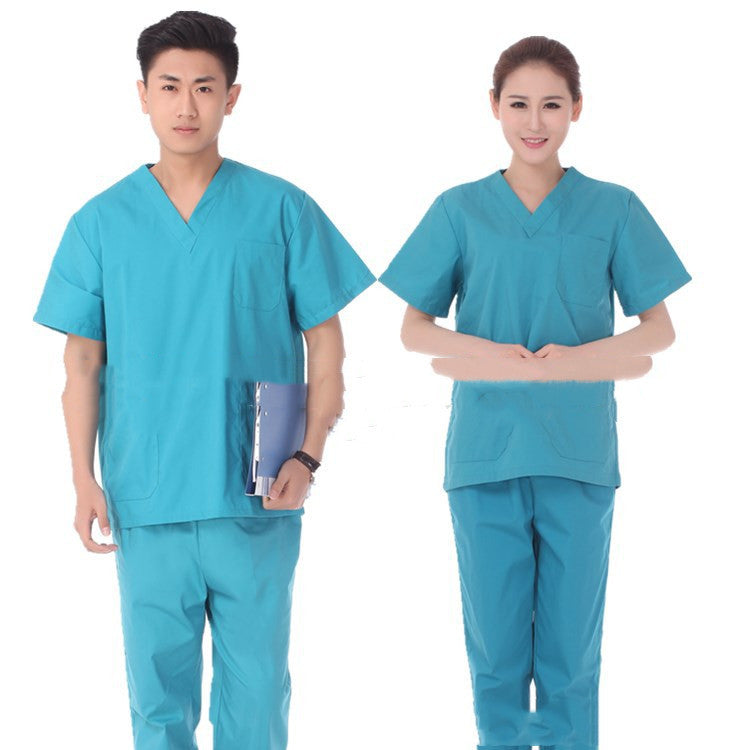 Hand Wash Clothes Short-sleeved Pure Cotton Split Suit Isolation