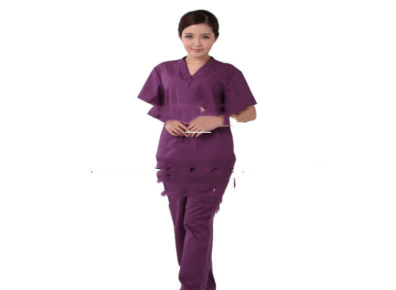 Hand Wash Clothes Short-sleeved Pure Cotton Split Suit Isolation