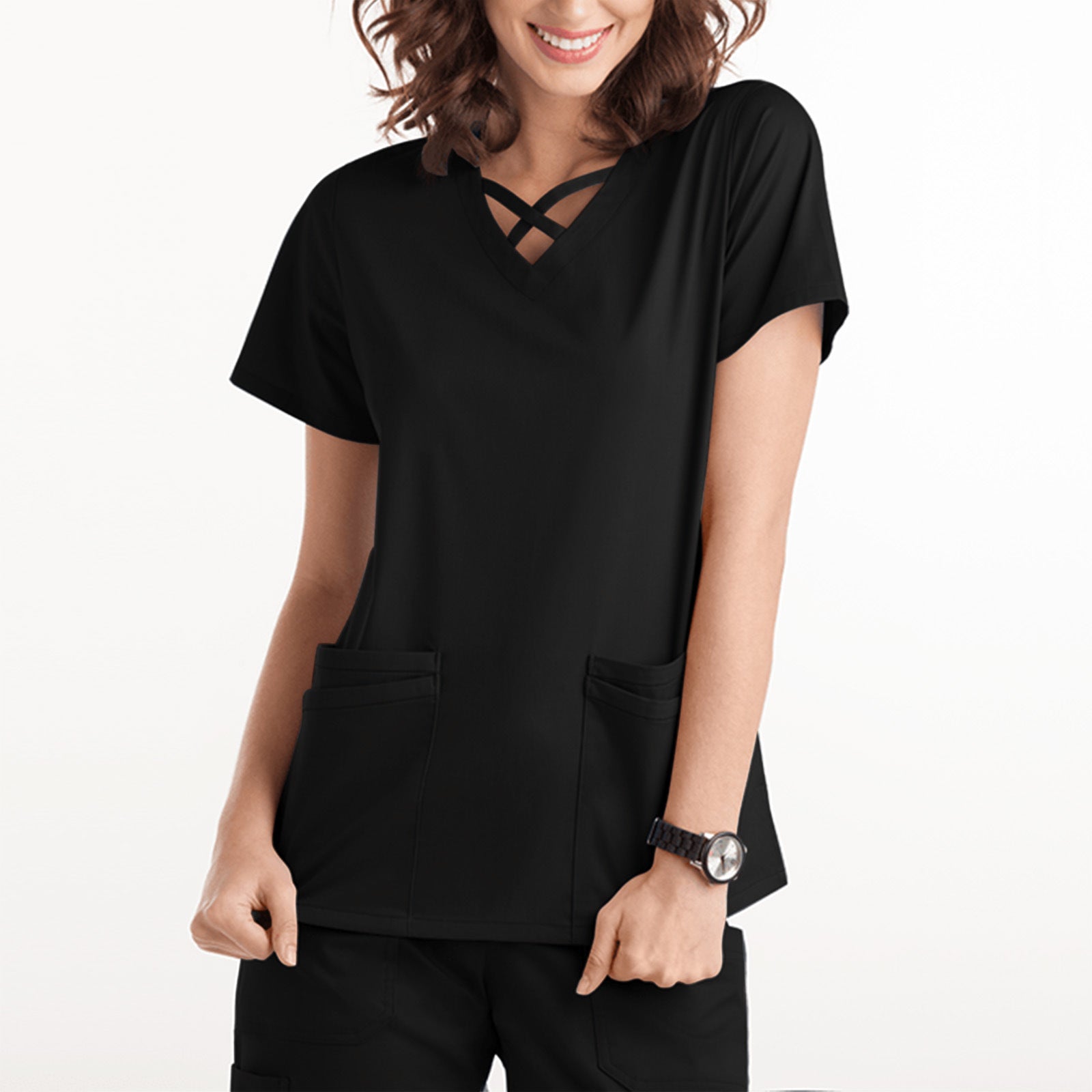 Operating Room Short-sleeved Hand Wash Clothes Blouse Short T