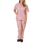 New Solid Color Pocket V-neck Nursing Work Uniform