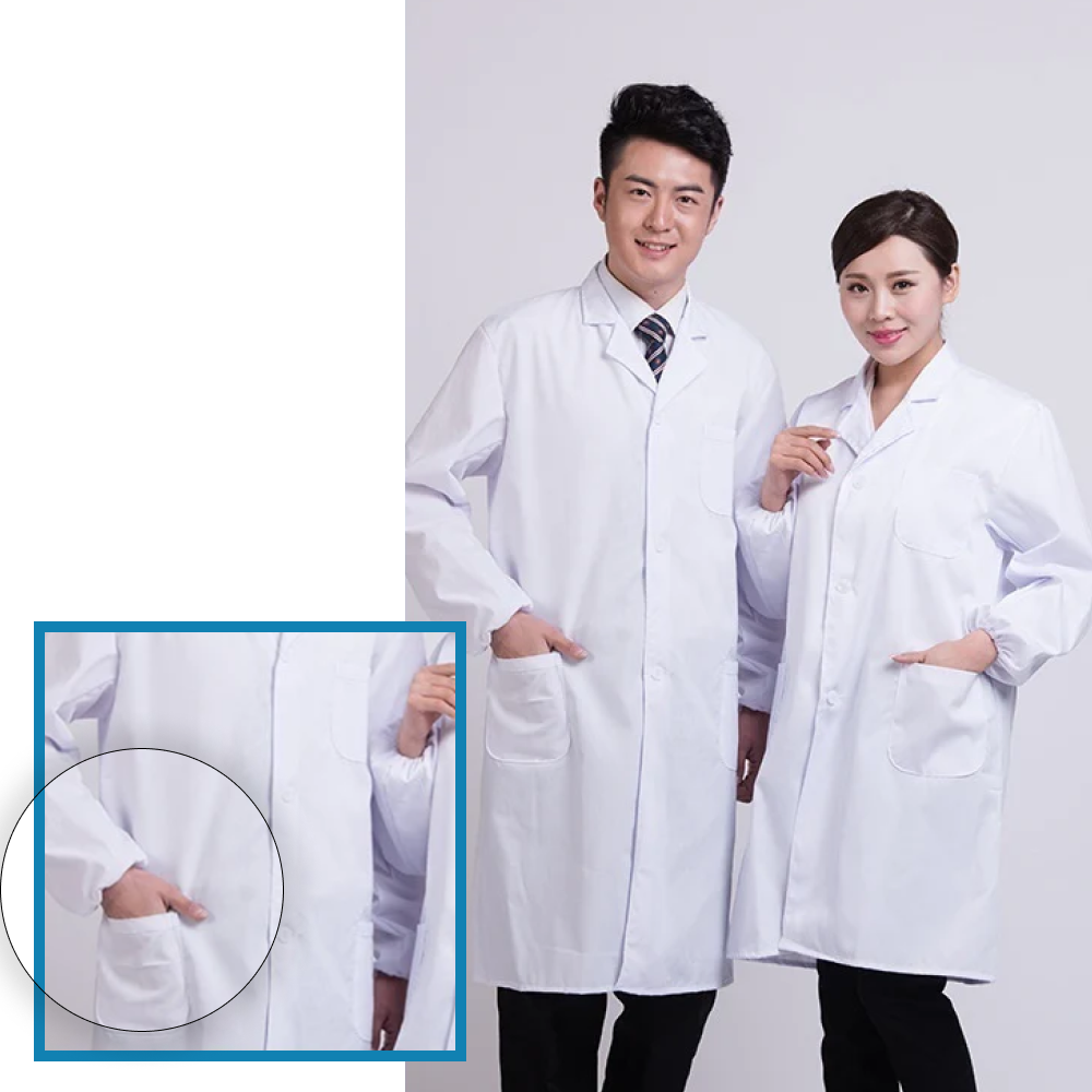 Long Sleeve Lab White Coat Men And Women