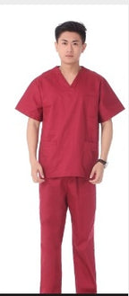 Hand Wash Clothes Short-sleeved Pure Cotton Split Suit Isolation
