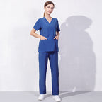 Female Doctor's Thin Work Clothes Short Sleeve Hand Washing Suit