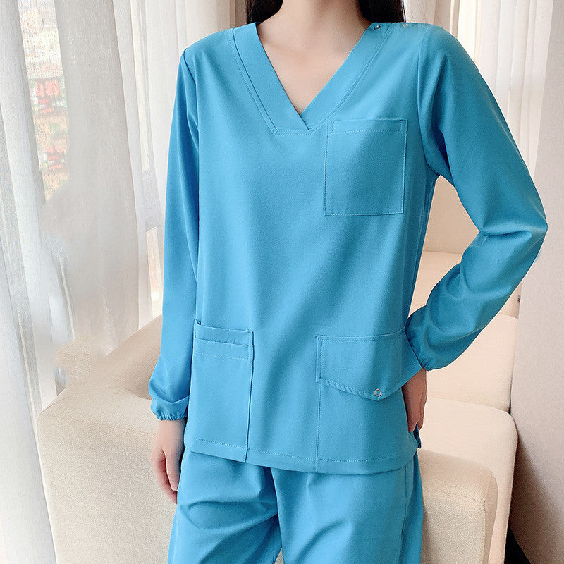 Women's Doctor's Long Sleeve Stretch Hand Wash Clothes