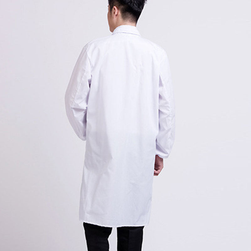 Long-sleeved white coat