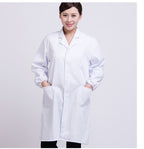 Long-sleeved white coat