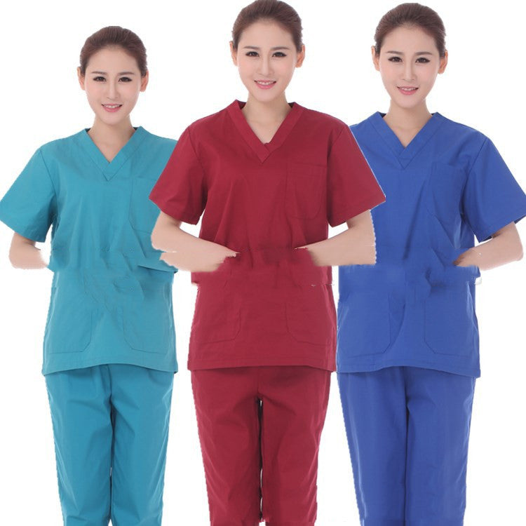 Hand Wash Clothes Short-sleeved Pure Cotton Split Suit Isolation