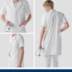 Long-sleeved Anti-static White Lab Coat For Doctors