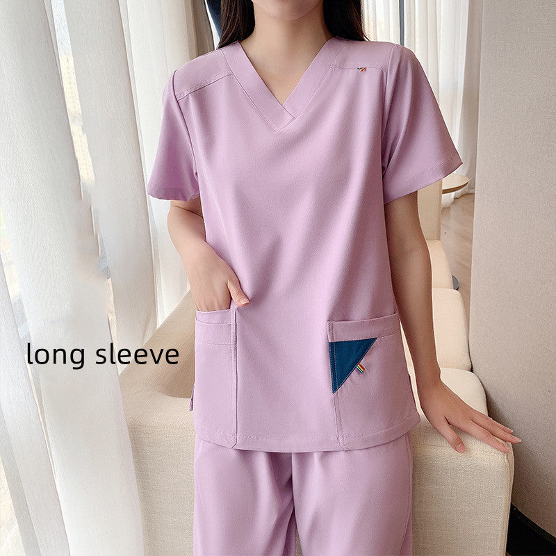 Women's Doctor's Long Sleeve Stretch Hand Wash Clothes
