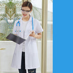Salon Tattoo Artist Uniform White Coat With Long Sleeves