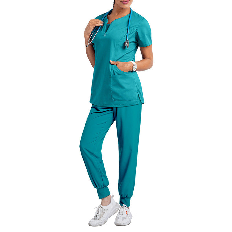 Operating Room Short-Sleeved Hand-Washing Clothes Female Skin Management Overalls