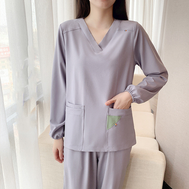 Women's Doctor's Long Sleeve Stretch Hand Wash Clothes