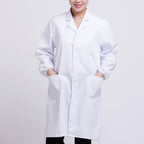 Long-sleeved white coat