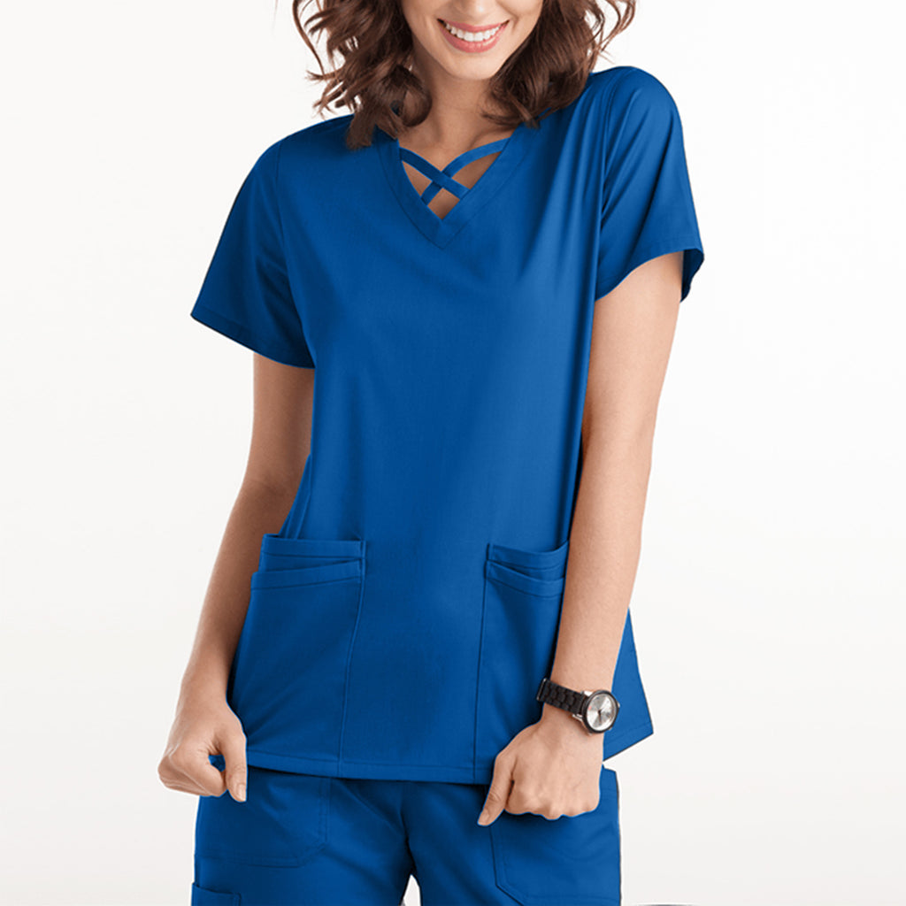 Operating Room Short-sleeved Hand Wash Clothes Blouse Short T