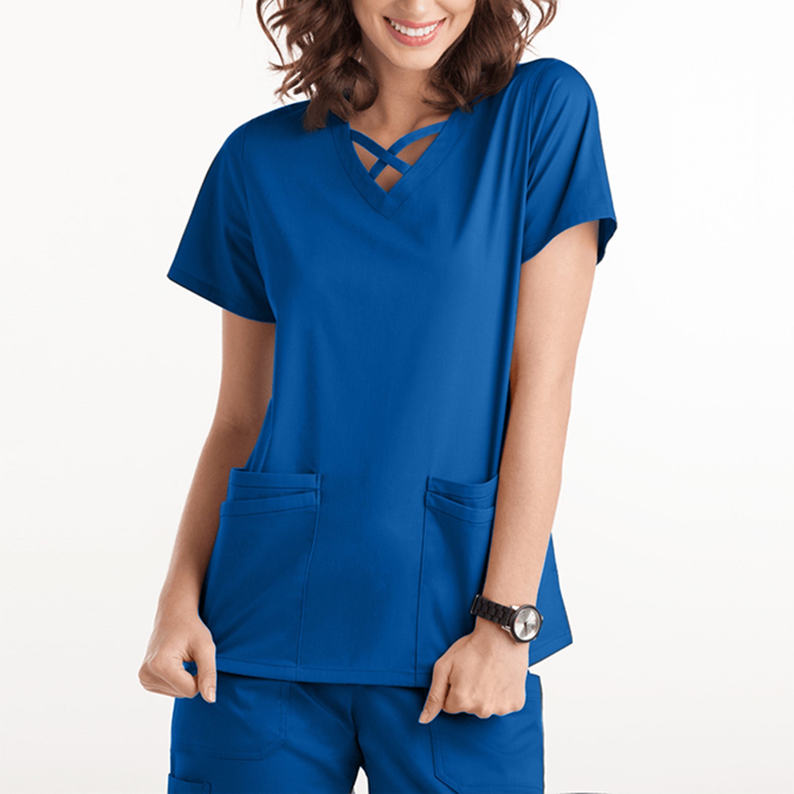 Operating Room Short-sleeved Hand Wash Clothes Blouse Short T