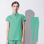 Elastic Female Brush Hand Suit Doctor Nurse Oral Work Suit