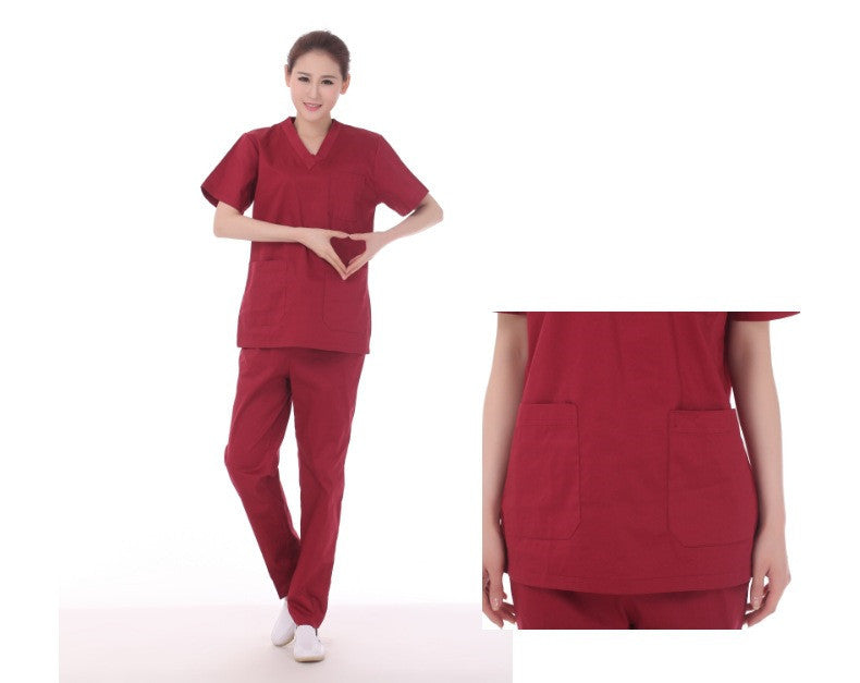 Hand Wash Clothes Short-sleeved Pure Cotton Split Suit Isolation