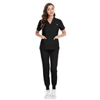 Hospital Surgical Suit V-neck Elastic Brush