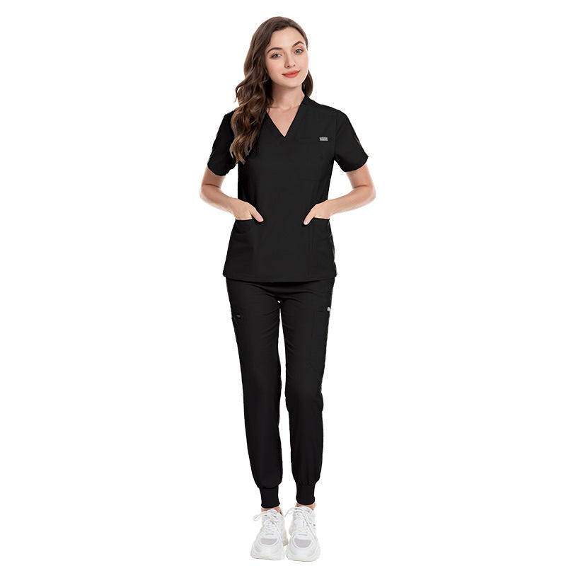 Hospital Surgical Suit V-neck Elastic Brush