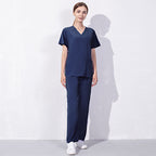 Female Doctor's Thin Work Clothes Short Sleeve Hand Washing Suit