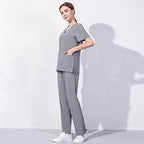 Female Doctor's Thin Work Clothes Short Sleeve Hand Washing Suit