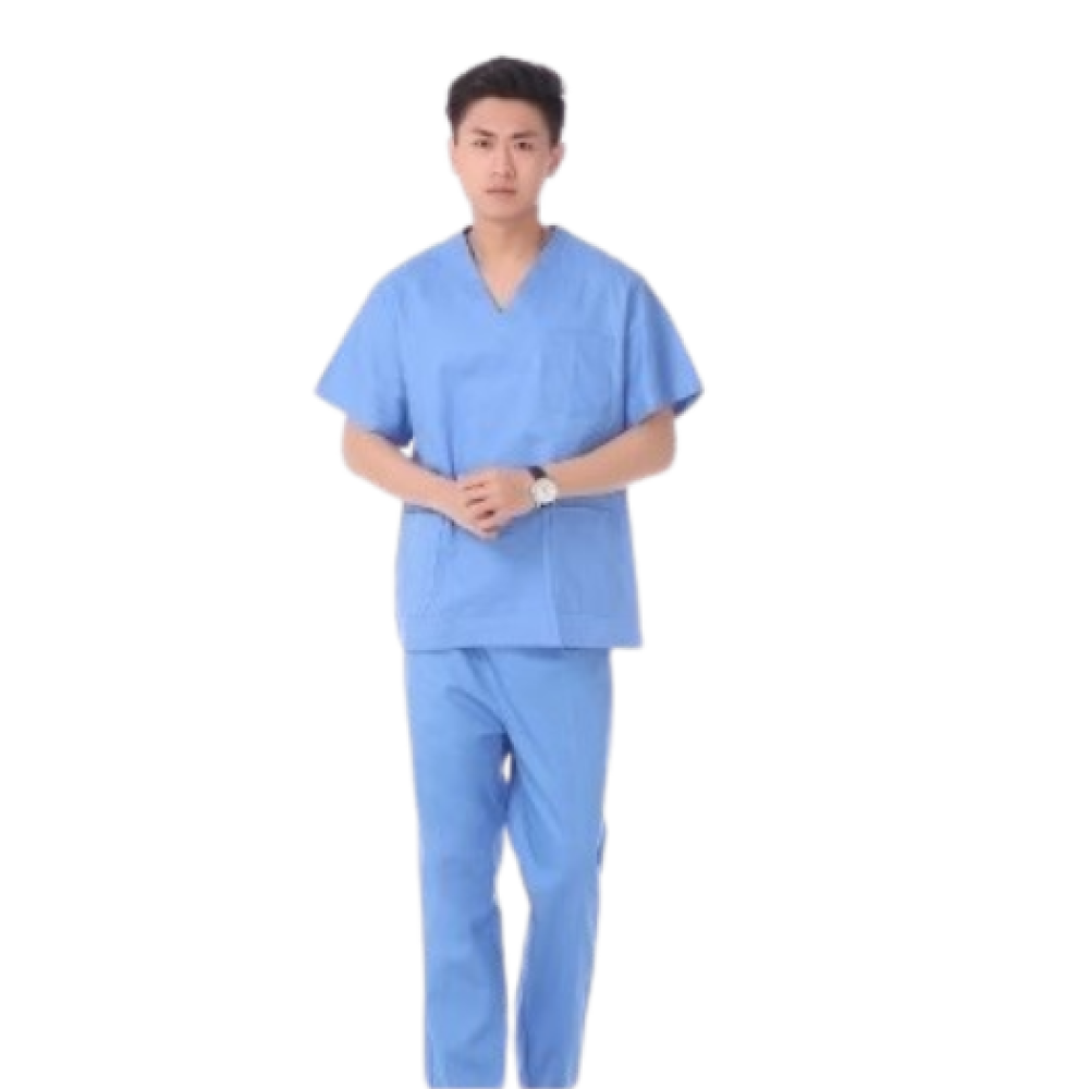 Hand Wash Clothes Short-sleeved Pure Cotton Split Suit Isolation