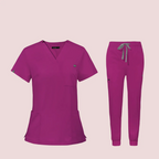 V-neck Short Sleeve Hospital Nurses' Uniform Suit