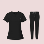 V-neck Short Sleeve Hospital Nurses' Uniform Suit