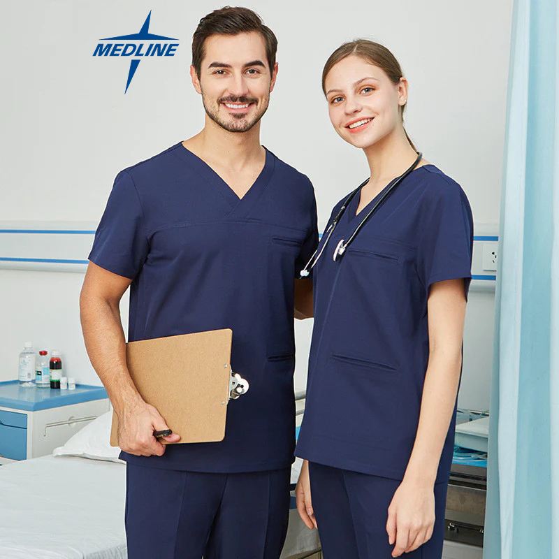 Med-Line Operating Clothes Short Sleeved Hand Washing  For Women