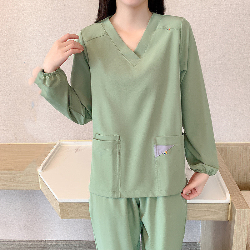 Women's Doctor's Long Sleeve Stretch Hand Wash Clothes