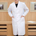 White Coat Long-sleeved Female Short-sleeved Summer Experimental Beauty Salon