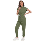 Multifunctional Pocket Stand Collar High Quality Operating Room Hospital Work Uniforms Jumpsuit Suit