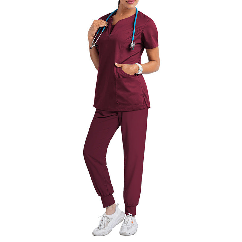 Operating Room Short-Sleeved Hand-Washing Clothes Female Skin Management Overalls