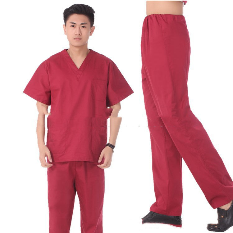 Hand Wash Clothes Short-sleeved Pure Cotton Split Suit Isolation