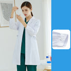 Salon Tattoo Artist Uniform White Coat With Long Sleeves