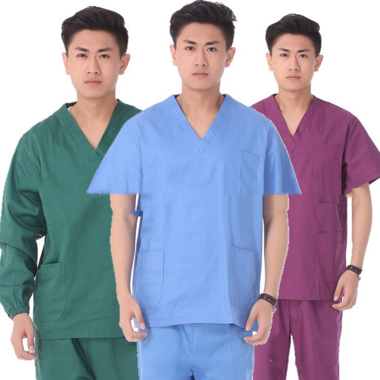 Hand Wash Clothes Short-sleeved Pure Cotton Split Suit Isolation