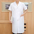 White Coat Long-sleeved Female Short-sleeved Summer Experimental Beauty Salon