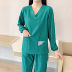 Women's Doctor's Long Sleeve Stretch Hand Wash Clothes