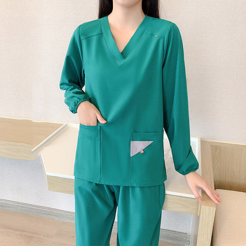 Women's Doctor's Long Sleeve Stretch Hand Wash Clothes